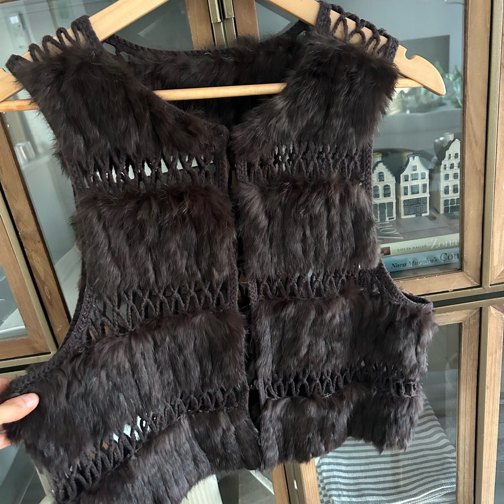 Authentic Angora Rabbit Fur Vest - Picture 4 of 11